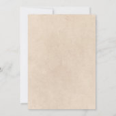 Erntedank Dinner Wasserfarbe Türkei Fall Rustikal Einladung (Rückseite)