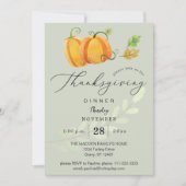 Erntedank Dinner Weinkeller Pumpkin Duo Olivenöl I Einladung (Vorderseite)