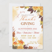 Erntedank DinnerEinladung Einladung (Vorderseite)