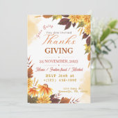 Erntedank DinnerEinladung Einladung (Stehend Vorderseite)