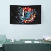 Erntedank Dinosaur T-Rex Monster Truck Banner (Messeveranstaltung)