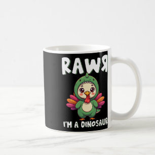 Erntedank-Dinosaurier-Truthahn Rawr Ich Bin Ein Di Kaffeetasse