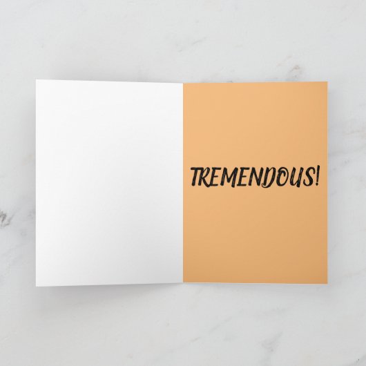 ERNTEDANK DONALD TRUMP FUNNY GREETCARDS KARTE (Innenseite)