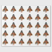 Erntedank Donald Trumpf Geschenkpapier (Flach)