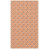 Erntedank Donuts und Kaffeefall Orangenstreifen Tischdecke (Vorderseite)