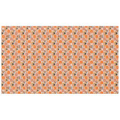 Erntedank Donuts und Kaffeefall Orangenstreifen Tischdecke (Vorderseite (Horizontal))
