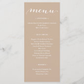 Erntedank Doppelseitiges Menü und Platzkarte Beten Menükarte (Rückseite)