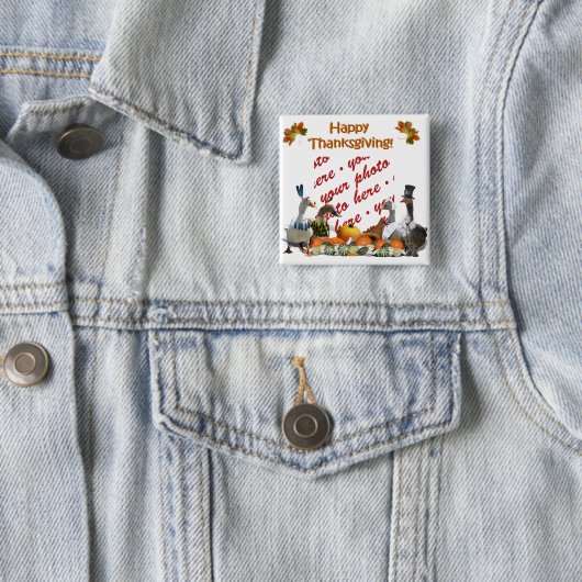 Erntedank Ducks Button (Beispiel)