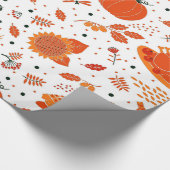 Erntedank Dunner Muster Holiday Packpapier (Ecke)