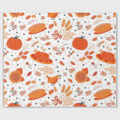 Erntedank Dunner Muster Holiday Packpapier (Flach)