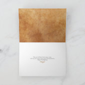 Erntedank durch die Holzkarte Feiertagskarte (Innenseite)