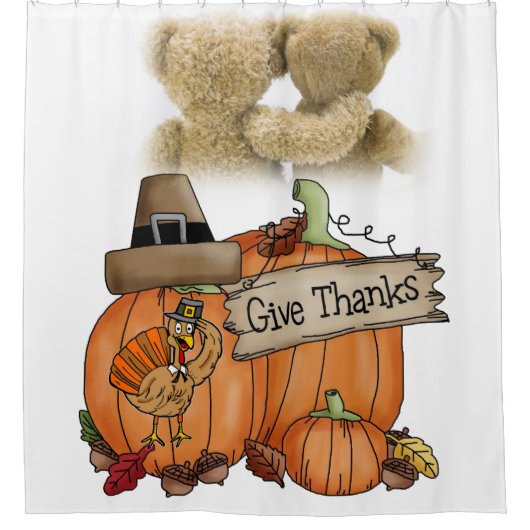 Erntedank Duschvorhang (Vorderseite)
