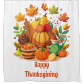 Erntedank Duschvorhang (Vorderseite)