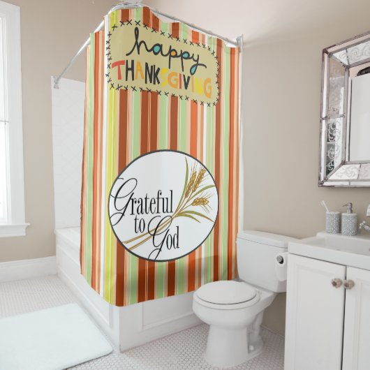 Erntedank-Duschvorhang Duschvorhang (Beispiel)