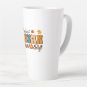 Erntedank Ein perfekter Herbsttag Retro Vintag Milchtasse (Rechte Ecke)