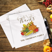 Erntedank Einfache Herbsternte Danke Serviette
