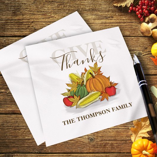 Erntedank Einfache Herbsternte Danke Serviette