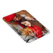 Erntedank Einfache Monogram Message Family Foto Magnet (Rechte Seite)