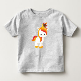 Erntedank Einhorn, Niedliches Einhorn, Federn Kleinkind T-shirt