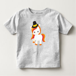 Erntedank Einhorn, Niedliches Einhorn, Pilgerhut Kleinkind T-shirt