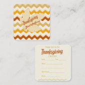 Erntedank Einladung (Vorne/Hinten)