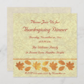 Erntedank Einladung (Vorne/Hinten)