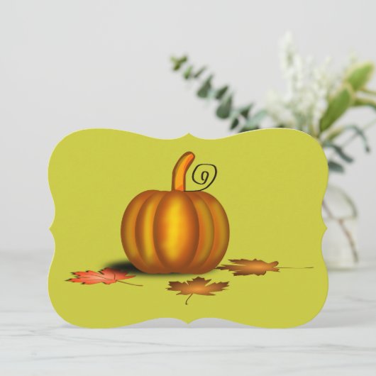 Erntedank Einladung (Stehend Vorderseite)