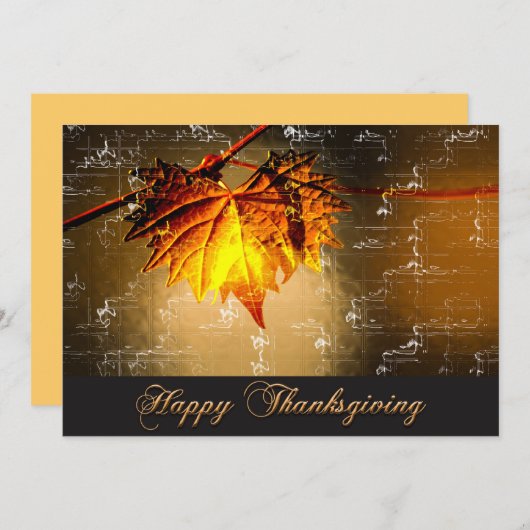 Erntedank Einladung (Vorne/Hinten)