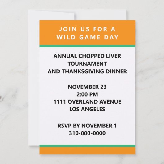 Erntedank Einladung (Rückseite)