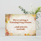 Erntedank Einladung (Stehend Vorderseite)