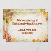 Erntedank Einladung (Vorne/Hinten)