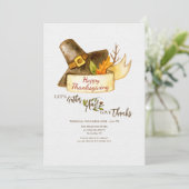 Erntedank Einladung (Stehend Vorderseite)