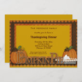 Erntedank Einladung (Vorne/Hinten)