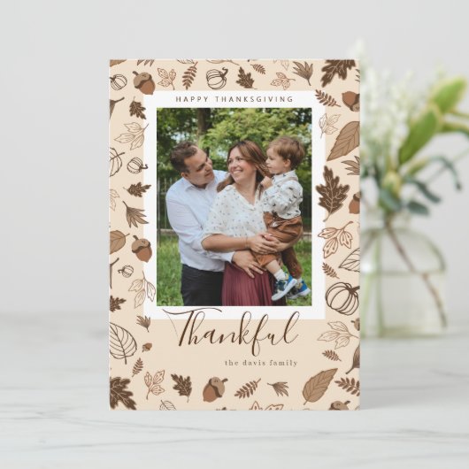 Erntedank Einladung (Stehend Vorderseite)