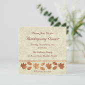 Erntedank Einladung (Stehend Vorderseite)