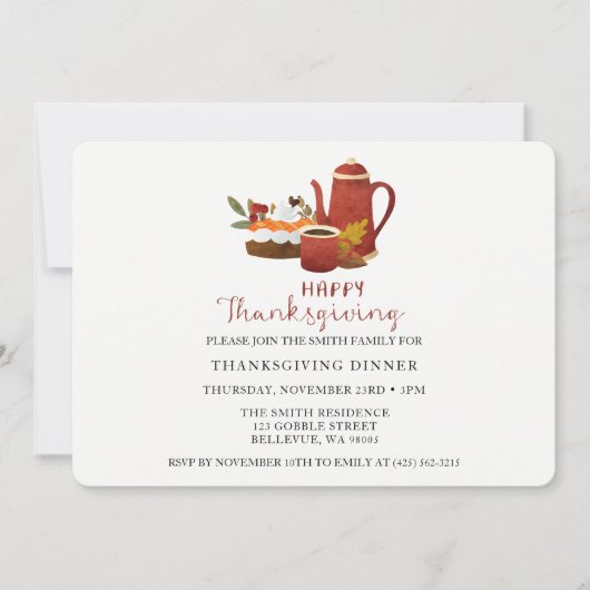 Erntedank Einladung (Vorderseite)