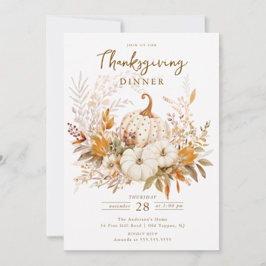 Erntedank Einladung (Vorderseite)