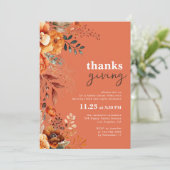 Erntedank Einladung (Stehend Vorderseite)