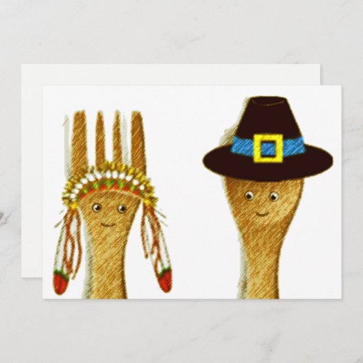 Erntedank Einladung (Vorne/Hinten)