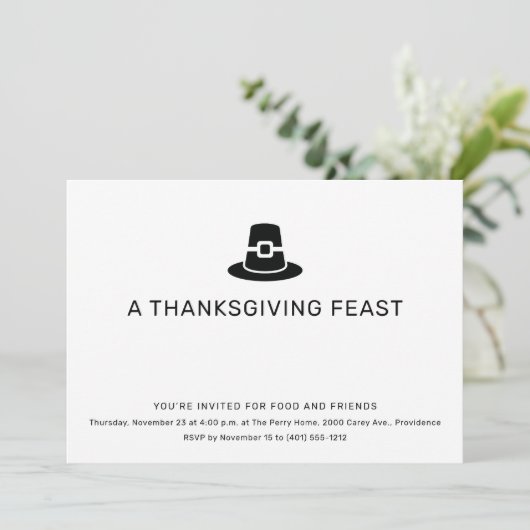 Erntedank Einladung (Stehend Vorderseite)