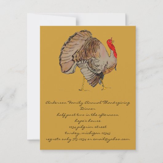 Erntedank Einladung (Vorderseite)