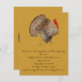 Erntedank Einladung (Vorne/Hinten)