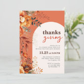 Erntedank Einladung (Stehend Vorderseite)