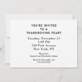 Erntedank Einladung (Rückseite)