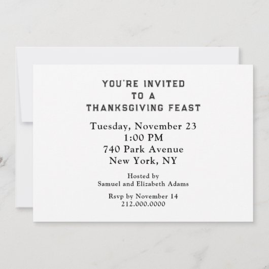 Erntedank Einladung (Rückseite)