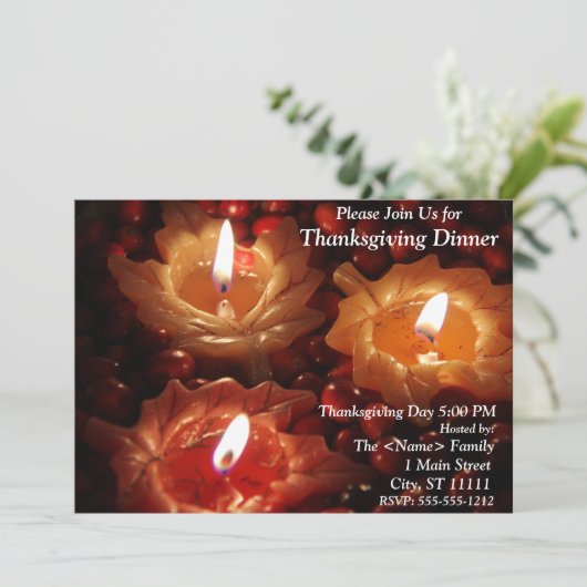 Erntedank Einladung (Stehend Vorderseite)