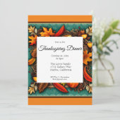 Erntedank Einladung (Stehend Vorderseite)