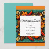 Erntedank Einladung (Vorne/Hinten)