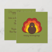 Erntedank Einladung (Vorne/Hinten)