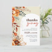 Erntedank Einladung (Stehend Vorderseite)